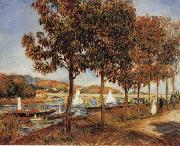 Pierre Renoir The Bridge at Argenteuil in Autunn oil painting reproduction